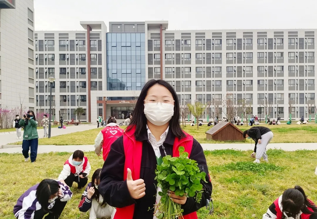 【志愿服務(wù)】去除雜草迎新綠，一展校園青春色