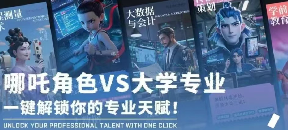 哪吒角色VS大學(xué)專業(yè)，一鍵解鎖你的專業(yè)天賦！